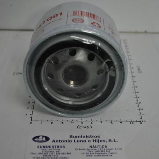 Filtro de aceite RecMar (equivalente) Mercury 35-877761Q01