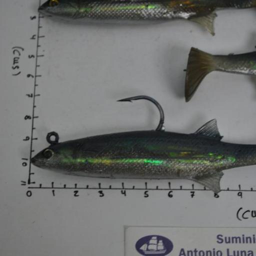 Pack de 3 ud señuelos de vinilo Wildeye Live Mullet 04 Storm [2]