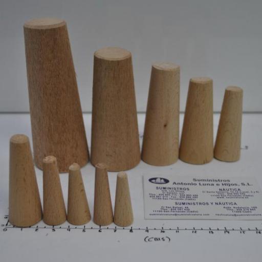 Juego de 10 espiches cónicos de madera [2]