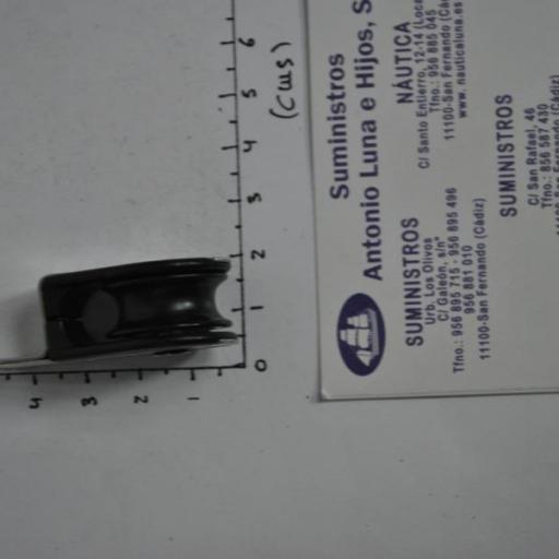 Polea simple plana con rodamientos para cabo de 6 mm Viadana. [3]