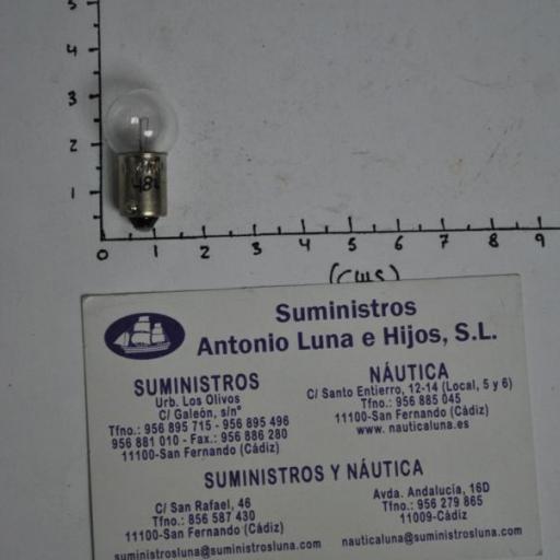 Bombilla (lámpara) tipo BA9S de 12V y 5W [3]