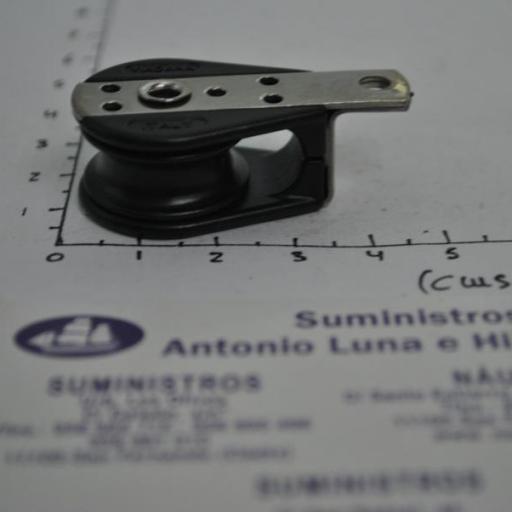 Polea simple plana con rodamientos para cabo de 6 mm Viadana. [5]