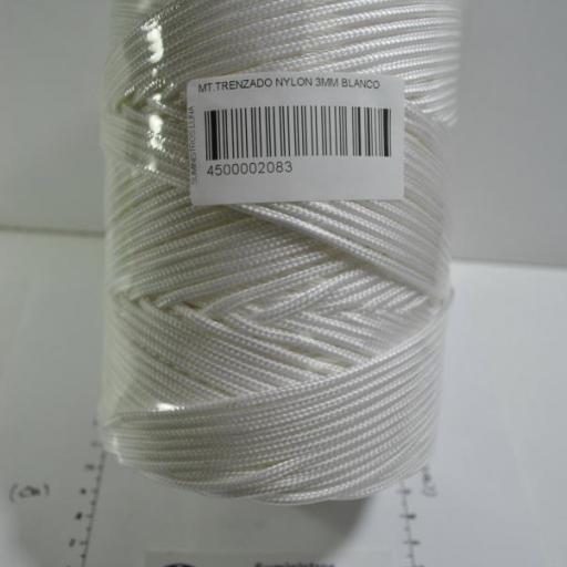 Trenzado de nylon (driza) blanca de 3 mm [5]