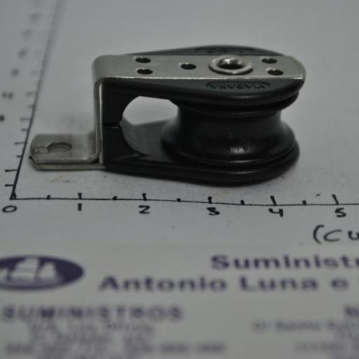 Polea simple plana con rodamientos para cabo de 6 mm Viadana. [1]