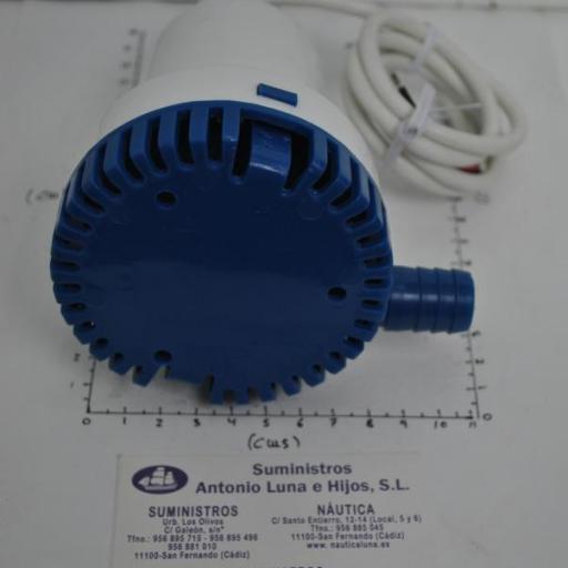 Bomba de achique sumergible 12V 600GPH (2.268 litros/hora) TMC [2]