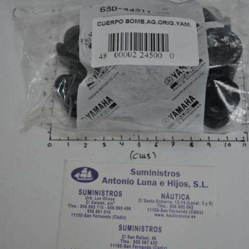 Cuerpo de la bomba de agua 63D-44311-00 original Yamaha [7]