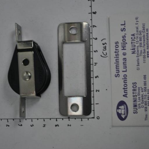 Polea empotrable inoxidable para cabo Viadana