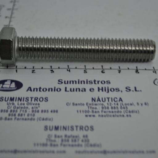 Tornillo cabeza hexagonal Din-933 acero inoxidable A4 (rosca UNC)