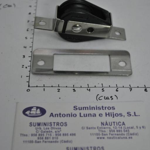 Polea empotrable inoxidable para cabo Viadana [1]