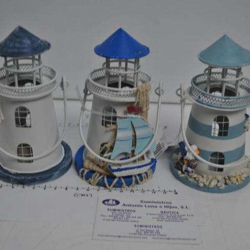 Faro decorativo para vela Led