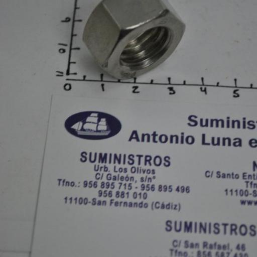 Tuerca hexagonal Din-934 acero inoxidable A4 (rosca UNC) [4]