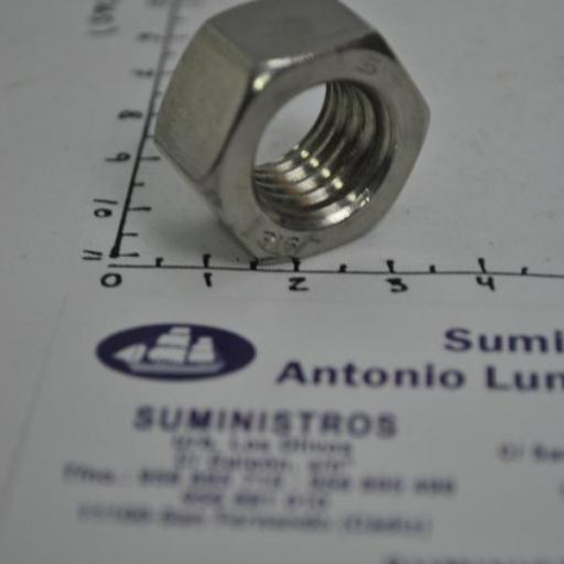 Tuerca hexagonal Din-934 acero inoxidable A4 (rosca UNC) [1]