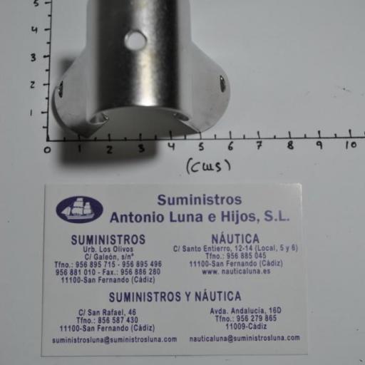 Unión en forma de T recta de acero inoxidable 316 para tubo de 22 mm abierta [2]