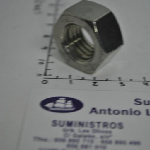 Tuerca hexagonal Din-934 acero inoxidable A4 (rosca UNC) [6]