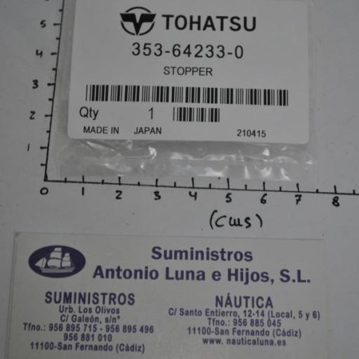 Arandela de tope para eje de la hélice 353-64233-0 original Tohatsu [7]