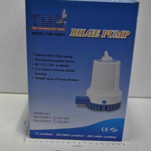 Bomba de achique sumergible 12V 2300GPH serie T02 TMC [6]