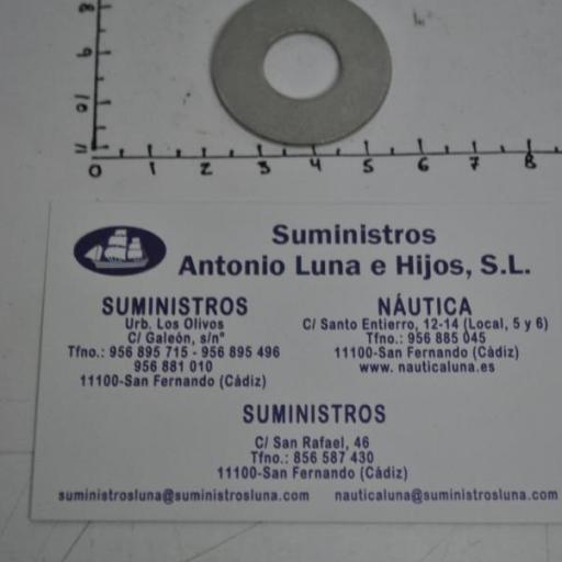 Arandela plana (similar a Din-125) de acero inoxidable A4 para tornillos de rosca UNC [3]