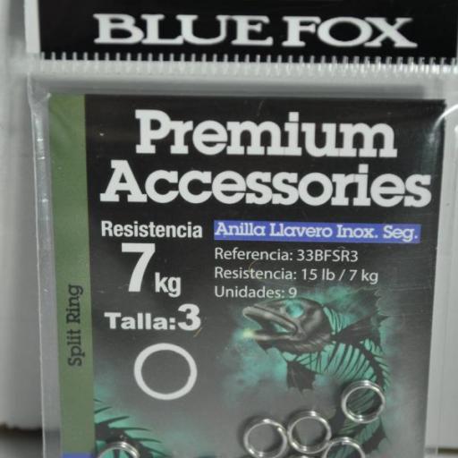 Anillas llavero de seguridad de acero inoxidable Blue Fox [3]