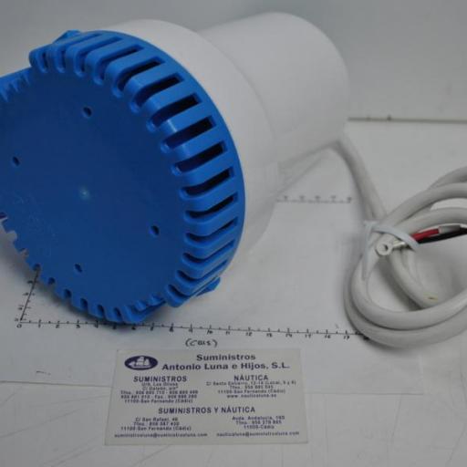 Bomba de achique sumergible 12V 2300GPH serie T02 TMC [7]