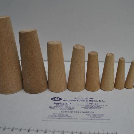 Juego de 10 espiches cónicos de madera (desde 5x12x35 hasta 31x44x113) [5]