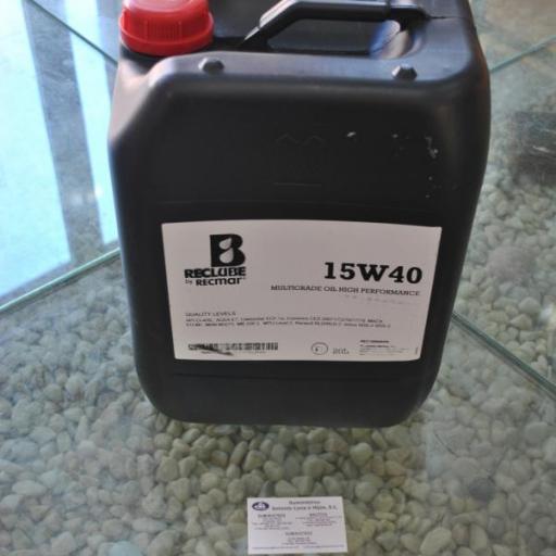 Aceite mineral 15W40 de 20 litros RecLube [1]