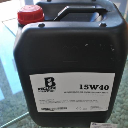 Aceite mineral 15W40 de 20 litros RecLube [4]