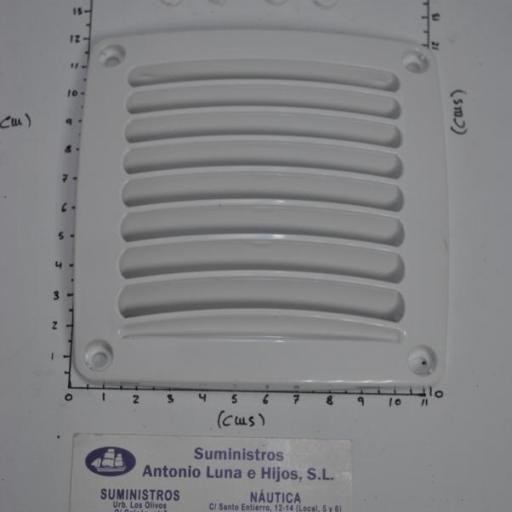 Rejilla de ventilación cuadrada Top Line blanca Nuova Rade