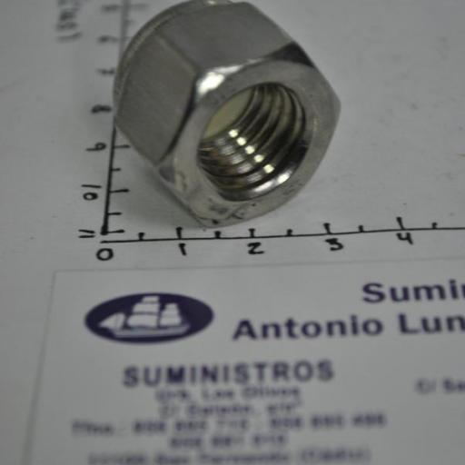 Tuerca autoblocante Din-985 acero inoxidable A4 (rosca UNC) [5]