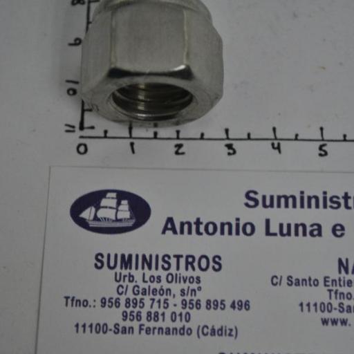 Tuerca autoblocante Din-985 acero inoxidable A4 (rosca UNC) [6]