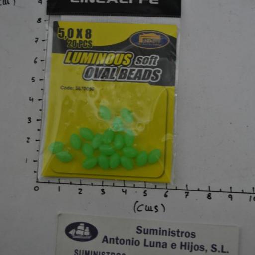 Perlitas blandas (bolsa de 20 ud) ovaladas luminosas 5x8 mm Lineaeffe [1]