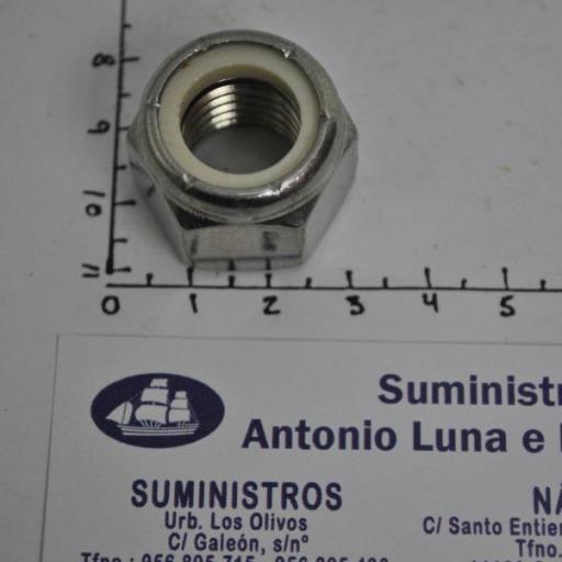 Tuerca autoblocante Din-985 acero inoxidable A4 (rosca UNC)