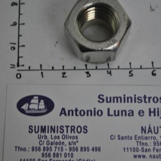 Tuerca autoblocante Din-985 acero inoxidable A4 (rosca UNC) [7]