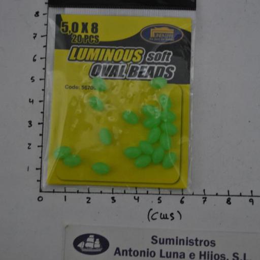 Perlitas blandas (bolsa de 20 ud) ovaladas luminosas 5x8 mm Lineaeffe