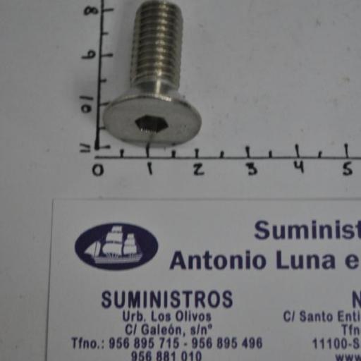 Tornillo Din-7991 acero inoxidable A4 (rosca UNC)