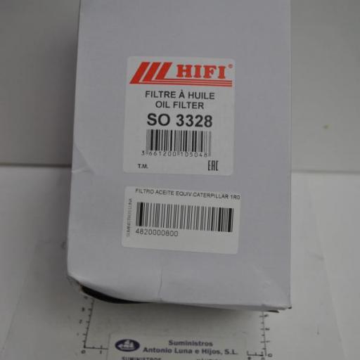 Filtro de aceite (equivalente 1R0714 Caterpillar) Hifi Filter [4]
