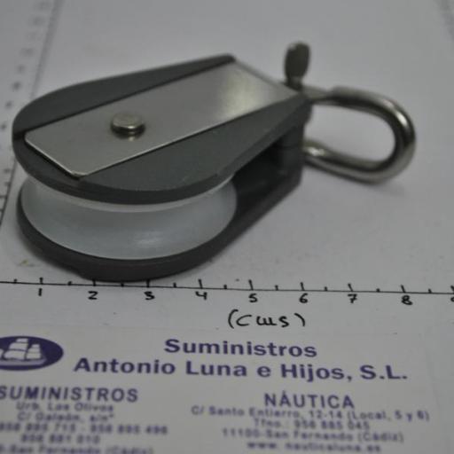 Polea simple giratoria para cabo de 12 mm Z-Spars