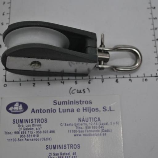 Polea simple giratoria para cabo de 12 mm Z-Spars [7]