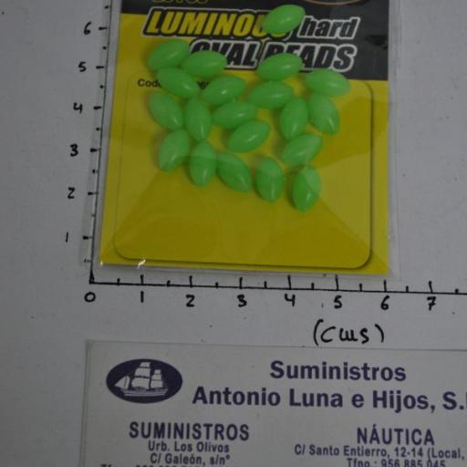 Perlitas duras (bolsa de 20 ud) ovaladas luminosas 6x10 mm Lineaeffe [1]