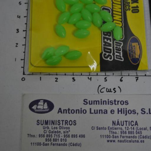 Perlitas duras (bolsa de 20 ud) ovaladas luminosas 6x10 mm Lineaeffe [2]
