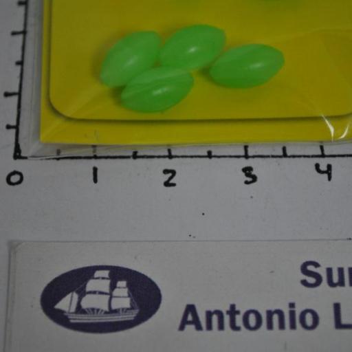 Perlitas duras (bolsa de 20 ud) ovaladas luminosas 6x10 mm Lineaeffe [3]