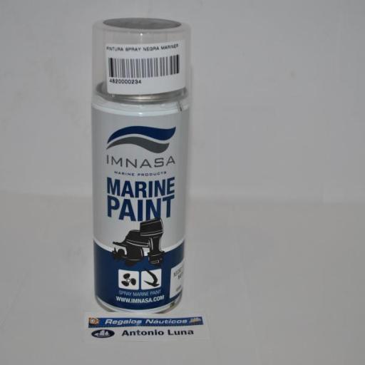 Pintura (spray) motor Marine Paint Mariner negro 400ml Imnasa