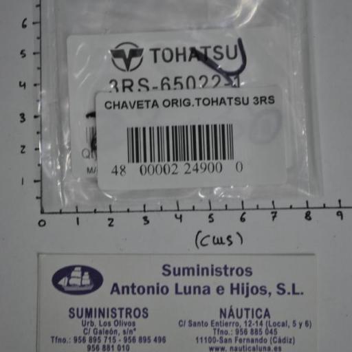 Chaveta de la bomba de agua 3RS-65022-1 original Tohatsu [5]