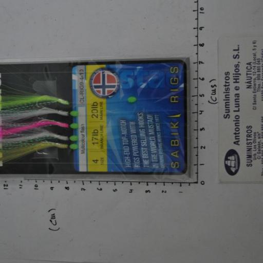 Bajo de mar Multicolour Flash Sabiki Rig Mustad [5]