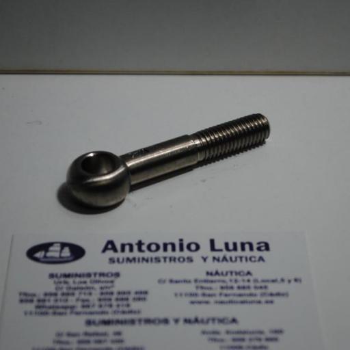 Tornillo Din-444 de acero inoxidable A4 (AISI-316), de rosca métrica de M6 x 50 mm [0]