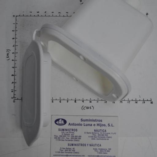 Caja de ducha blanca con tapa rectangular Nuova Rade [6]