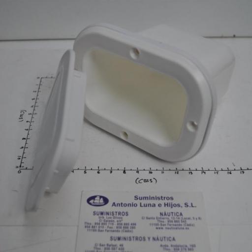 Caja de ducha blanca con tapa rectangular Nuova Rade [0]