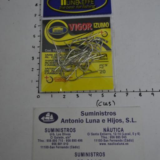 Anzuelo torcido con doble pico de loro y punta recta LF 440N Lineaeffe [3]