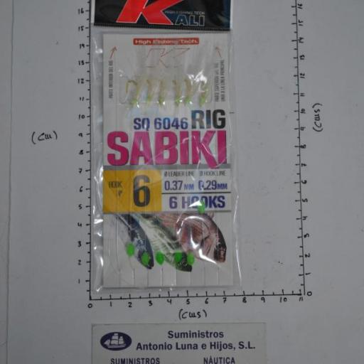 Bajo de mar (sabiki) SQ-6046 de 6 anzuelos Kali [1]