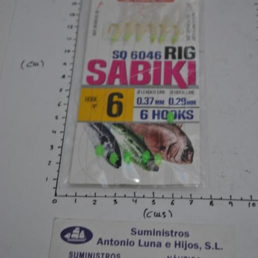 Bajo de mar (sabiki) SQ-6046 de 6 anzuelos Kali [3]
