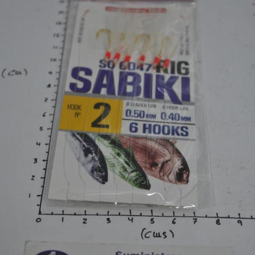 Bajo de mar (sabiki) SQ-6047 de 6 anzuelos del nº2 Kali [1]
